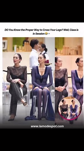 Apparently, there’s a proper way to cross your legs, and @porra_pla with @insomniabyvara.official are here to school us. But let’s be real… some of us are in a thighs vs. physics situation. Can YOUR legs do this, or are we all just here for the vibes? Visit our website 👉 www.lamodespot.com #porrapla #เดินละมุนคือครูปลา #sit #feminineenergy #จริตผู้หญิงแบบครูปลา #thepostura #LegGoals #EleganceOrEmergency #lamodemagazine #lamodespot