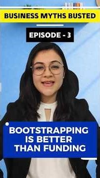 Kya funding lena chahiye? [Episode 3- Business Myths Busted] #shorts
