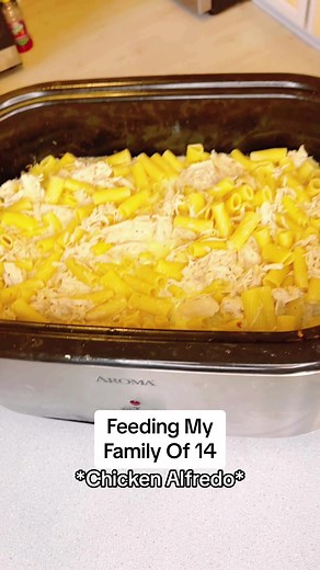 Easy Slow Cooker Chicken Alfredo for a Crowd