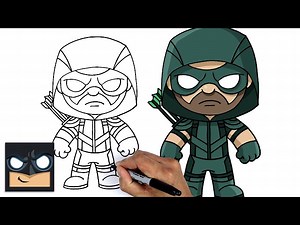How To Draw GREEN ARROW | Step By Step Tutorial - Videos For Kids