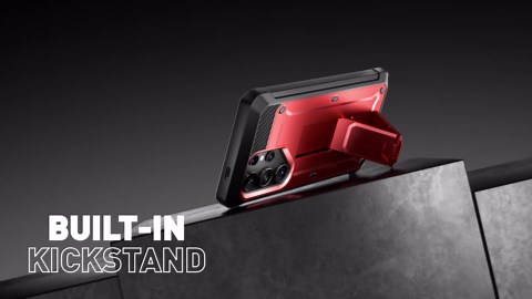 SUPCASE for Samsung Galaxy S25 Plus Case with Stand (Unicorn Beetle Pro), [2 Front Frames] [Built-in Screen Protector & Belt-Clip] Military-Grade Protection Phone Case for Galaxy S25 Plus 6.7", Ruddy