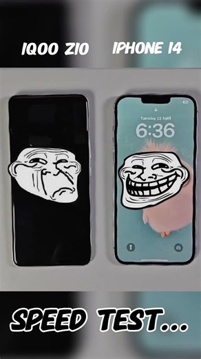 ⚡ iQOO Z10 vs iPhone 14 ⚡ Real Speed Test 🔥 Shocked Result 😱#trending #speedtest