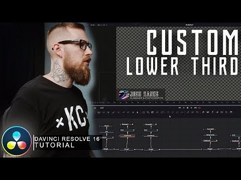 DaVinci Resolve CUSTOM Lower Third