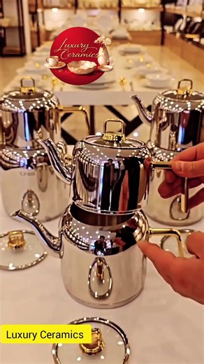 The Ultimate Tea Experience ✨Elegant. Modern. Luxury. 🫖💫 #homedecor #luxuryceramics #aesthetic