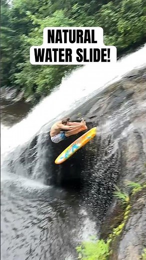 NATURAL WATER SLIDE BACKWARDS! 🤯