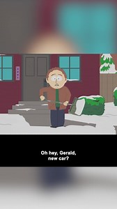 All Kyle's dad wants to do is drive his hybrid around South Park showing it off to people. Kyle hates his Dad's bragging. "Smug Alert!" S10 | South Park