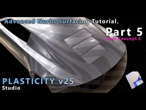 PLASTICITY v25.3 Studio | Advanced Nurbs Surfacing Tutorial | On Patreon | Part 5 | Next Iteration