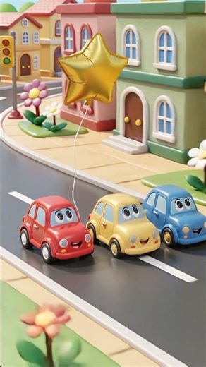 3 Cute Cars Adventure in Toy Town | Toddler Cartoon Fun #cutecharacters