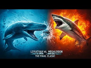 Leviathan vs Megalodon : The Ultimate Prehistoric Battle for Ocean Supremacy! #leviathan #megalodon
