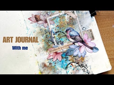 Art journaling | ‪@Stamperiainternational‬ | 15 min of pure asmr