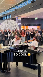 9.8M views · 321K reactions | Two little PRODIGY SISTERS shocked the whole airport ! Their performance of VIvaldi Winter with me was just amazing 勞 With Sora and Cléa Lavorgna | Julien Cohen Pianist | Facebook