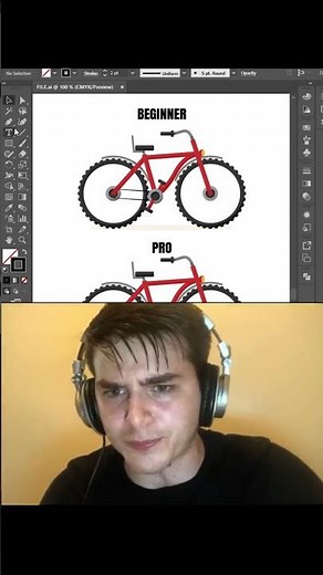 👉 🔥 Draw PERFECT Bicycle Wheels in Illustrator 2026 (Pro Trick) #shorts #viral #trending