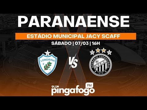 LONDRINA x OPERÁRIO - Campeonato Paranaense 2026 (FINAL - VOLTA) | Narração AO VIVO ⚽