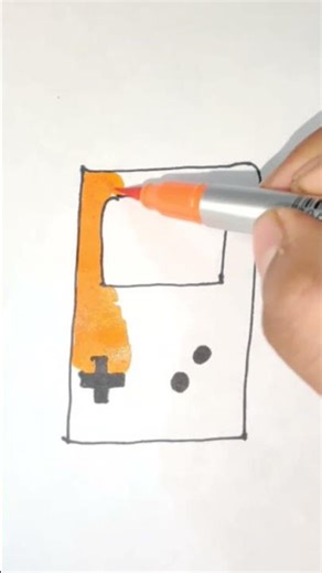 simple vedio Game drawing for kids #easydrawing #cartoondrawing #drawingtutorial #drawingforkids