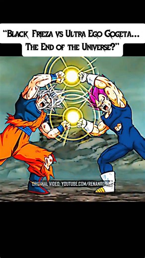 Ultra Ego Gogeta vs Black Frieza 🥶🔥 Who Wins? #shorts #anime #dragonball #dbd #gogeta