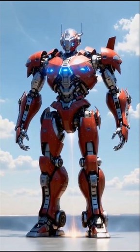 Red Jet Ignites Into a Red Flying Transformer!