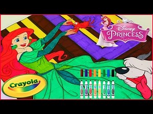 Princess ARIEL - Crayola GIANT COLOR BY NUMBER - Disney Princess Coloring Pages - Color With Me