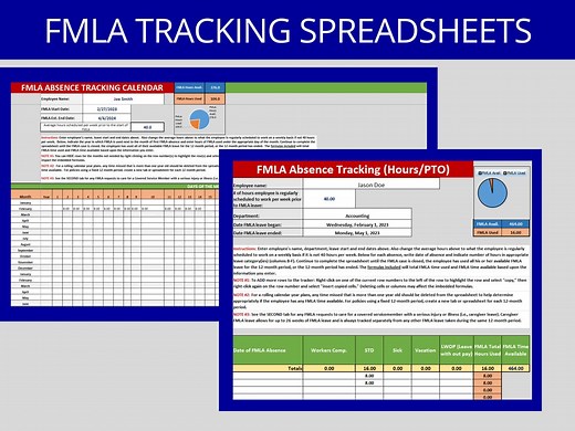 FMLA Absence Tracker: Excel Templates for Compliance (digital Download) - Etsy