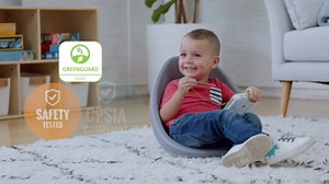 ECR4Kids Leaf Floor Seat, Rocker Chair, Blue, 6-Piece