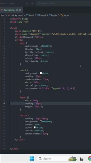 Hide Text in HTML Without JS 😱 | Hidden Attribute Trick 🔥 | One Line Web Hack