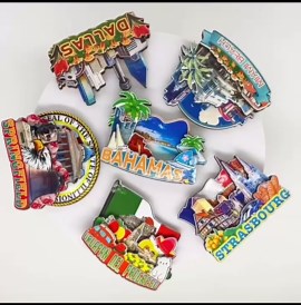 West Palm Beach Florida Fridge Magnet Wooden Magnet Art Souvenirs Creative Collection Handmade Travel Home Office Gifts Landscape Refrigerator Decor USA-633