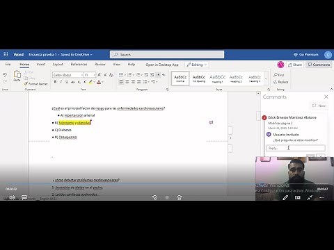 Tutorial Word online, (en la web). Crear el documento y trabajar en equipo