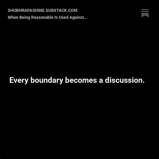 When Being Reasonable Is Used Against You