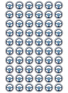 Racecar, Blue, Baby Shower, Stickers: Printable 1" Labels (PDF Download to Print) - Etsy