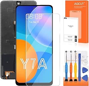 AGCUT LCD For Huawei Y7A Screen Replacement For P Smart 2021 LCD Display PPA-LX3,PPA-LX1,PPA-LX2 Touch Screen Digitizer Assembly Repair kits(Black)