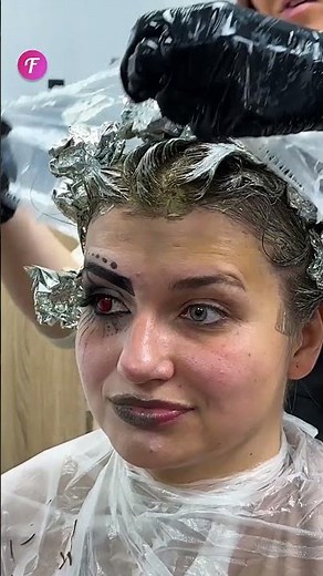 Punk girl transforms into a graceful lady #shorts