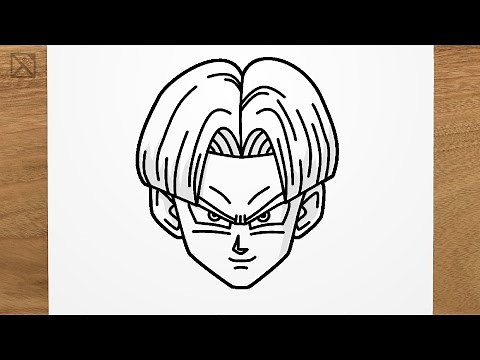 How to draw TRUNKS (Dragon Ball) step by step, EASY