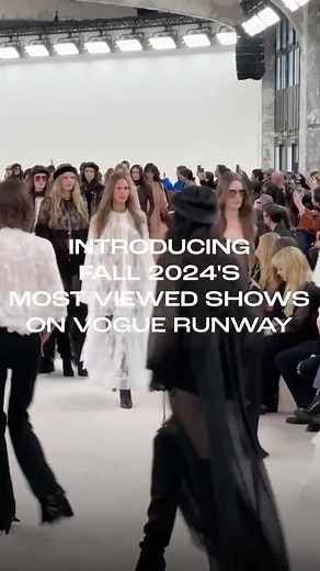 Some will argue that there’s nothing new in fashion, but this season’s list of most viewed shows on Vogue Runway, says differently. In a rankings first, five of the 10 brands didn’t make the cut last season. And that’s not the only record broken. Discover the full list of brands that ranked for the fall 2024 season at the link in bio. | Vogue