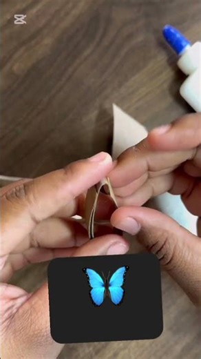 Easy tissue roll butterfly #homemadepapercraft #diy #art #papercraft #shorts