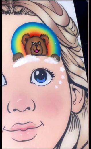 Tamar David face painter ב-TikTok