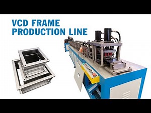 KINGREAL Volume control damper making machine, Fire Damper frame making machine