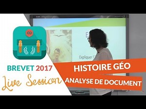 Brevet 2017 : Méthodologie de l'analyse de document en Histoire Géo en live avec digiSchool