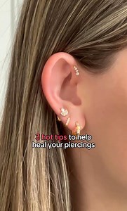 🔥 tips for happy healing! #piercings #piercingaftercare #earpiercings #earpiercingaftercare | Essential Beauty & Piercing Australia