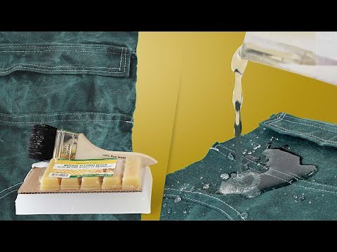 Experimenting with waxed cotton