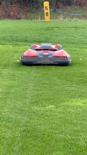 Demo day at a local golf course with the Husqvarna CEORA 546! ⛳ We put it to the test on the driving range to show off its amazing ability — cutting with precision and efficiency, all while our own fabricated ball deflector kept things running safely and smoothly. Is your business interested in a Husqvarna Automower demo? Get ion touch with your local Groundcare rep today: https://bandbgroundcare.co.uk/about-us/depot #Groundcare #Husqvarna #CEORA #GolfCourseMaintenance #BBGroundcare | B&B Ground