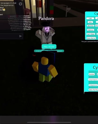 I turn my sister into the Pandora Script, just to annoy Unrespawn in Roblox🤣