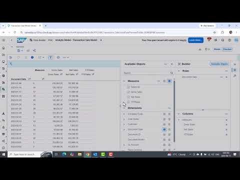 8.4 YTD MTD functions in Datasphere Analytic model