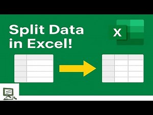 Split Data in Excel | Text to Columns Tutorial (Beginner Friendly)