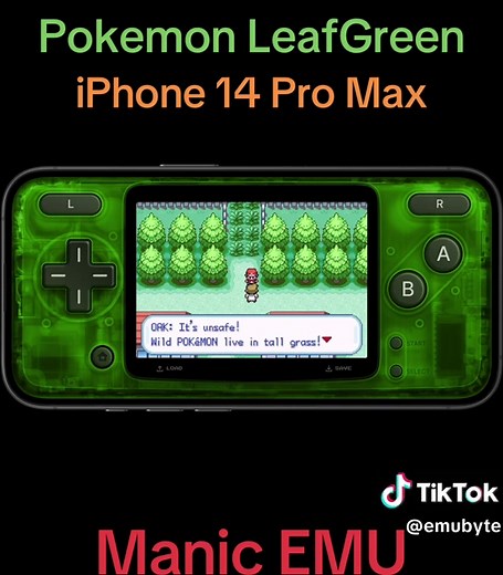 Pokémon LeafGreen auf iOS mit Manic EMU Emulator
