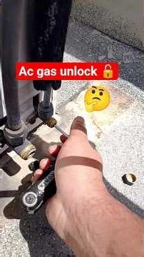 Ac gas unlock 🔓| How to open ac gas | Ac ki gas ko unlock #shorts #trending