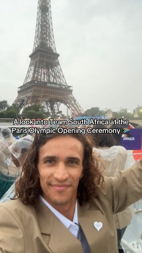 Team South Africa at the Paris Olympic Opening Ceremony