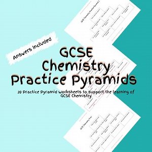 20 GCSE Foundation Chemistry Practice Pyramid Worksheets PDF