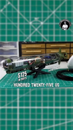 Max Imagination on Instagram: "You can literally build this FPV submarine at home for $125 🤯 Here's what you need... batteries, motors, wireless charging, camera, waterproof hull and more ✅ All the parts are off-the-shelf. The experience? PRICELESS. Want the full parts list, files, and tutorial? Comment "ESP-DIVE" and I'll send you the link. #rcsubmarine #rov #arduinoprojects #esp32projects"