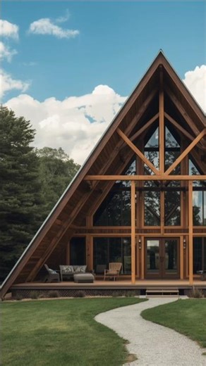 Modern A-Frame House | Cozy & Warm: + Rustic.