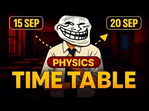 Physics Roadmap 2025–26 for Class 11 & 12 | CBSE Half Yearly Pro time Table