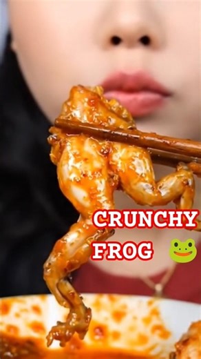 SPICY Frog Legs ASMR 🐸 #Mukbang #shorts #asmr #frog